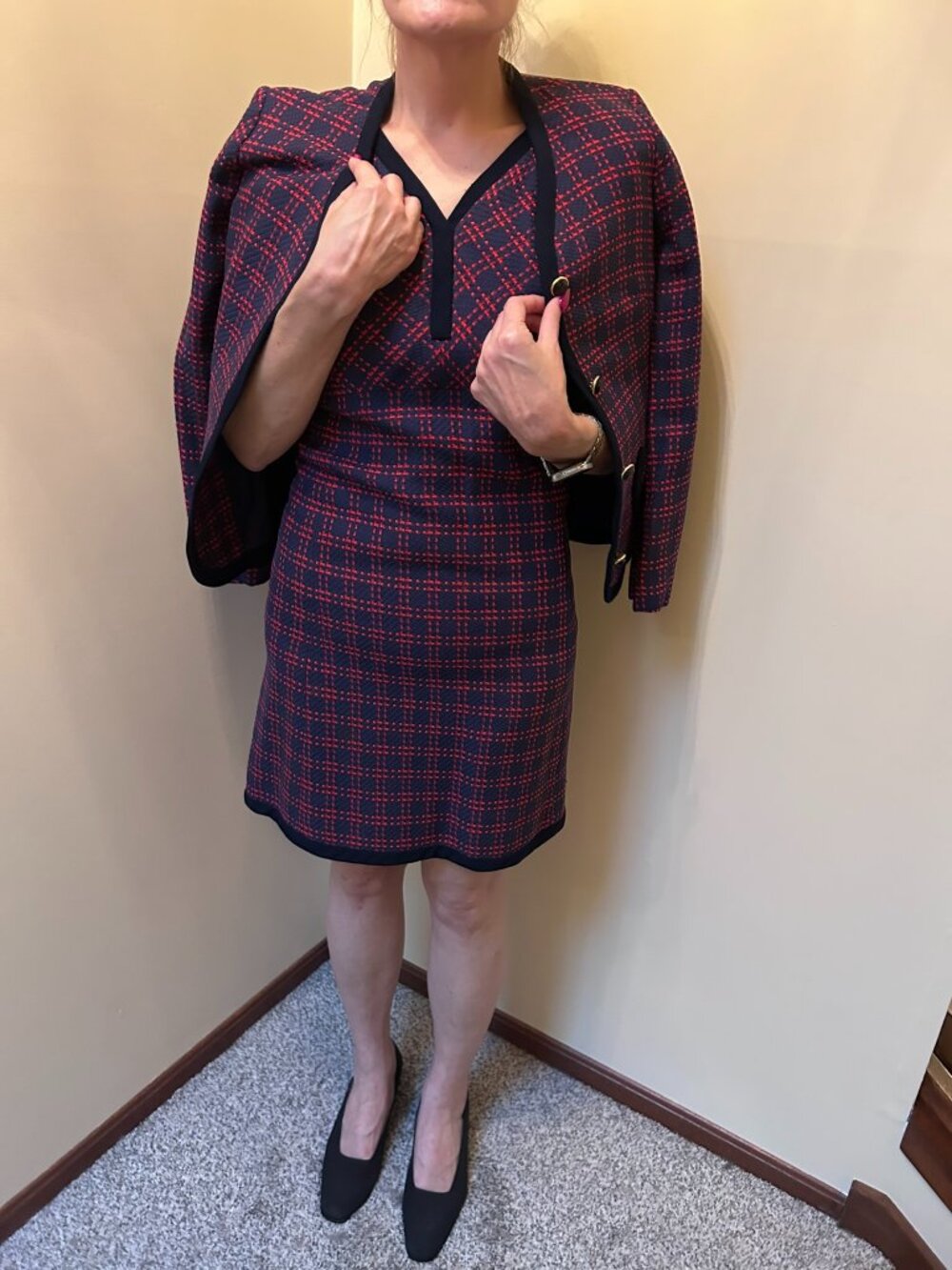 Vintage Utah Tailoring Mills Dress & Jacket Set 60s/70s Italian Pomezi